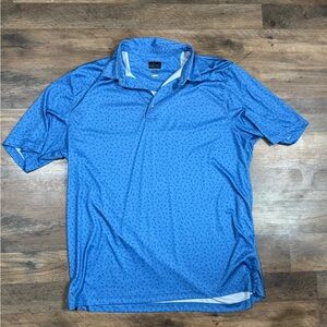 Greg Norman Men's Blue Polo Shirt